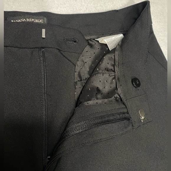 Banana Republic Sculpted Stretch Black Dressy Culottes Pants Size 10 #1170 - Picture 6 of 13